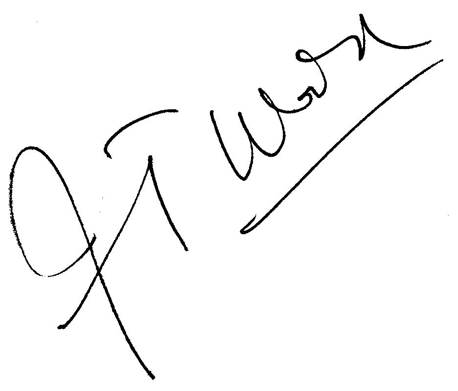 J. T. Walsh autograph facsimile