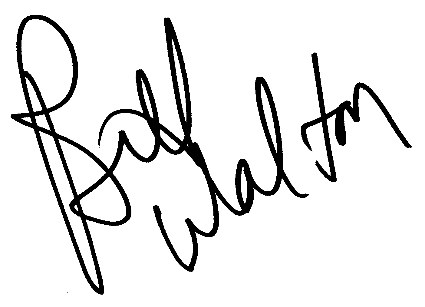 Bill Walton autograph facsimile