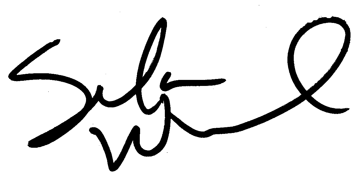 Sela Ward autograph facsimile