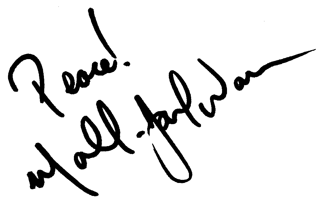 Malcolm-Jamal Warner autograph facsimile