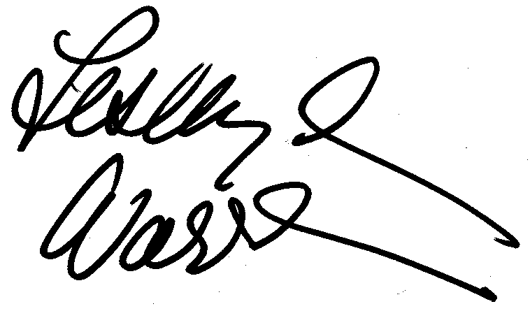 Leslie Ann Warren autograph facsimile