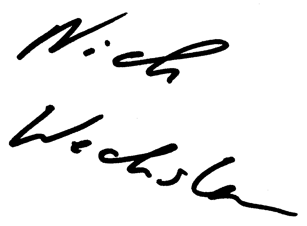 Nick Wechsler autograph facsimile