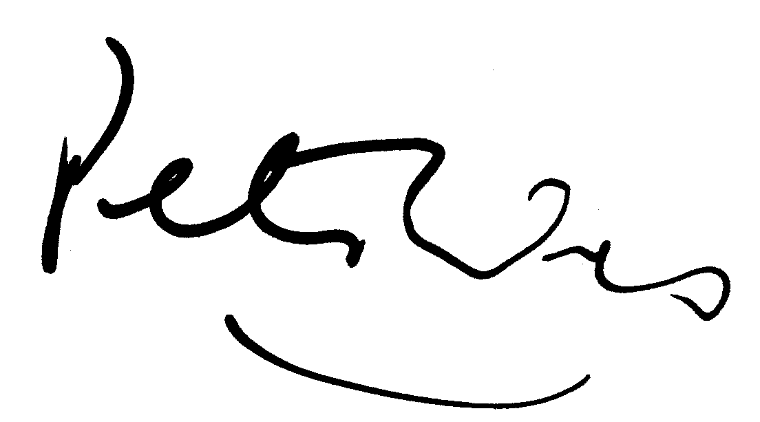 Peter Weir autograph facsimile