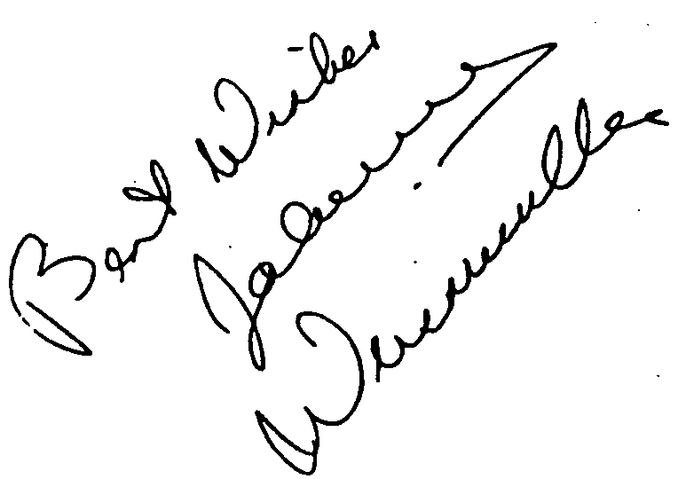 Johnny Weissmuller autograph facsimile