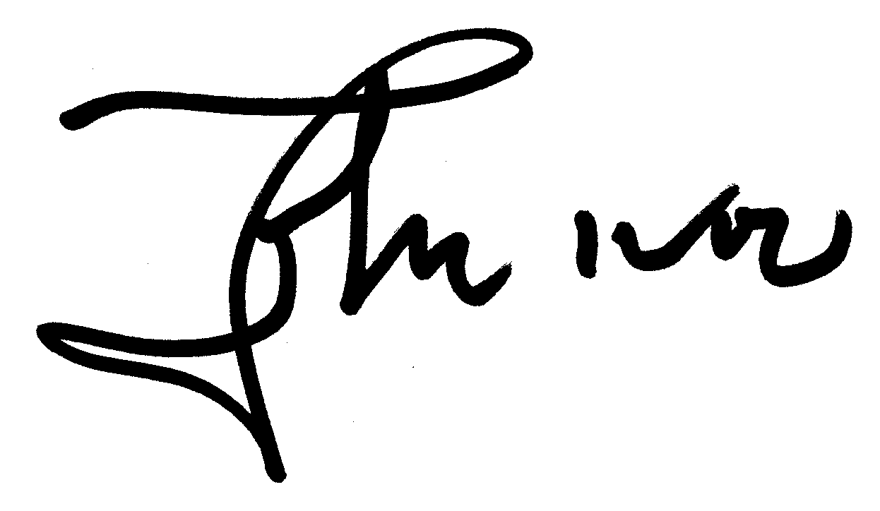 John Woo autograph facsimile