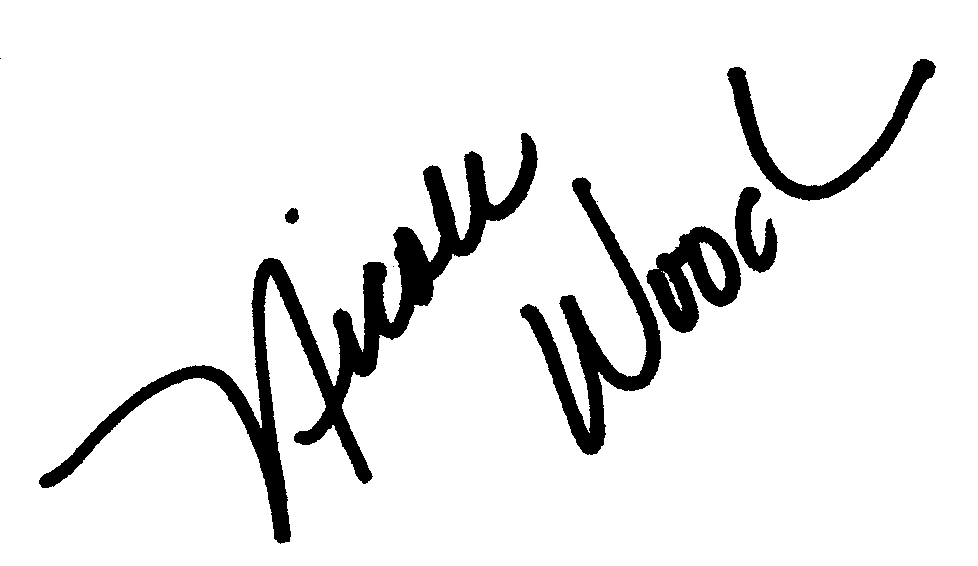Nicole Wood autograph facsimile