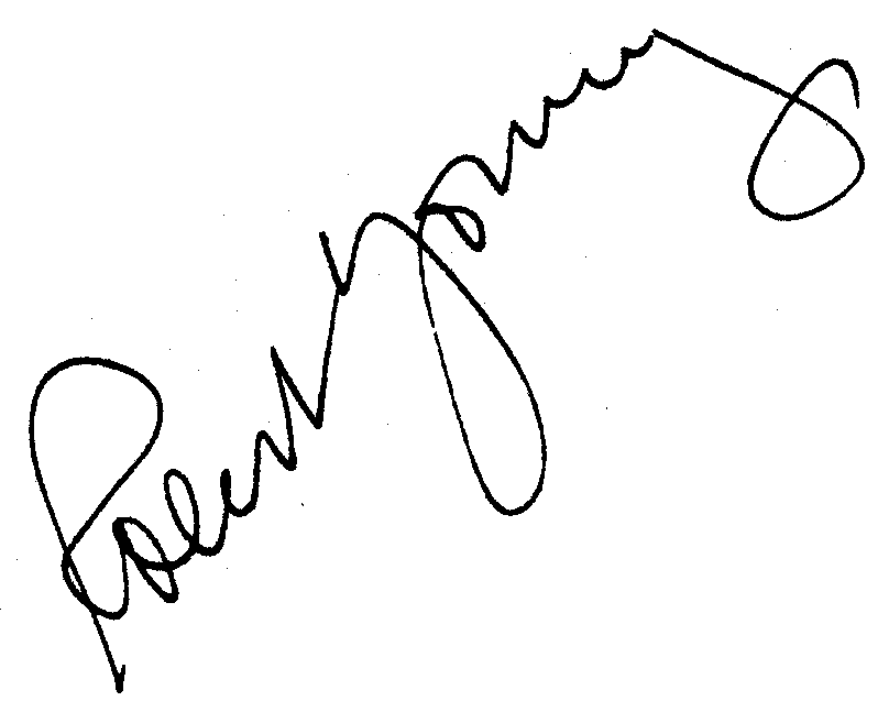 Robert Young autograph facsimile