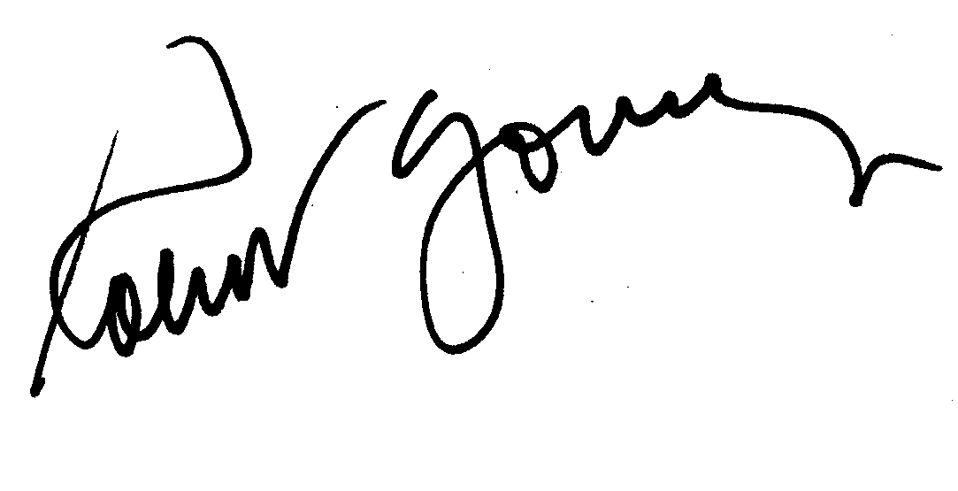 Robert Young autograph facsimile