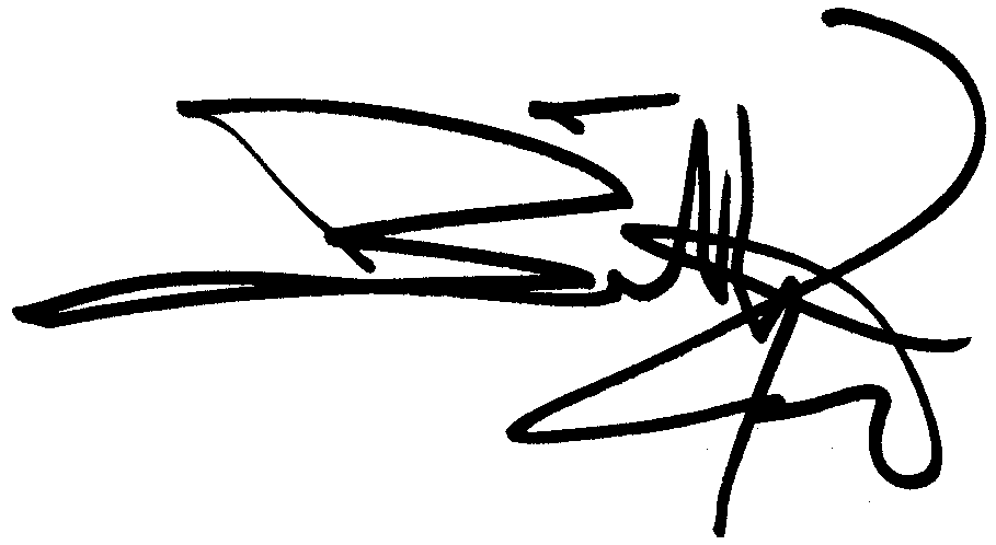 Billy Zane autograph facsimile
