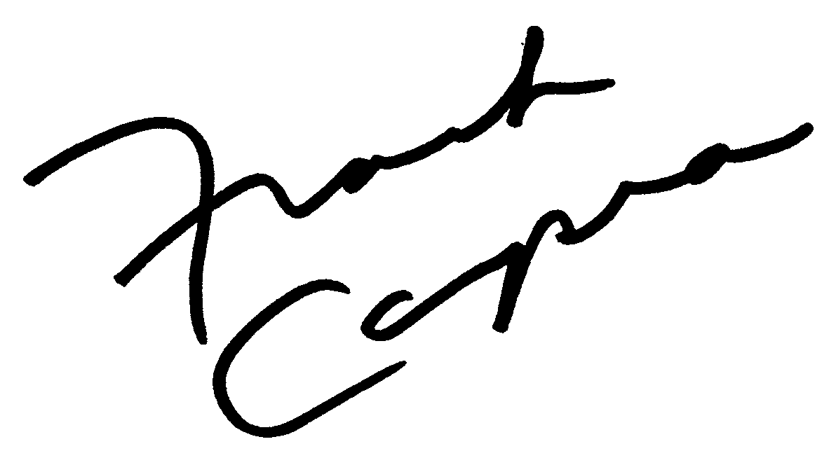 Frank Capra autograph facsimile