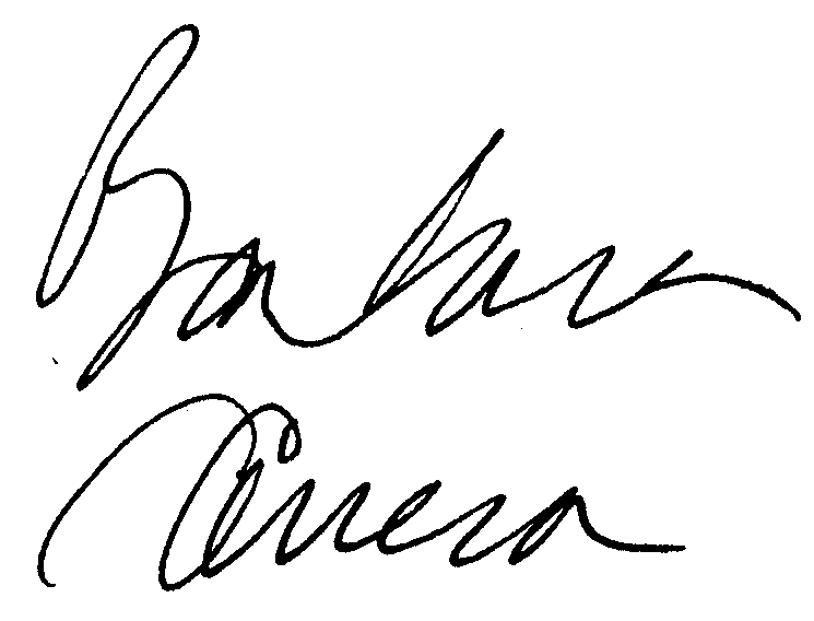Barbara Carrera autograph facsimile