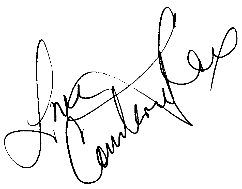 Courteney Cox autograph facsimile