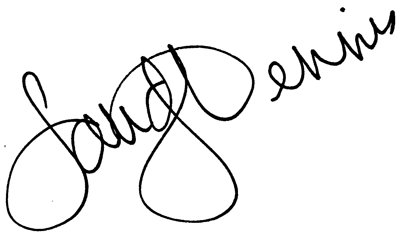Sandy Dennis autograph facsimile