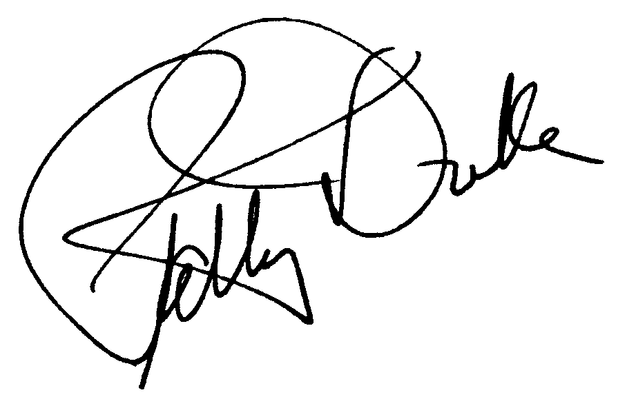 Patty Duke autograph facsimile
