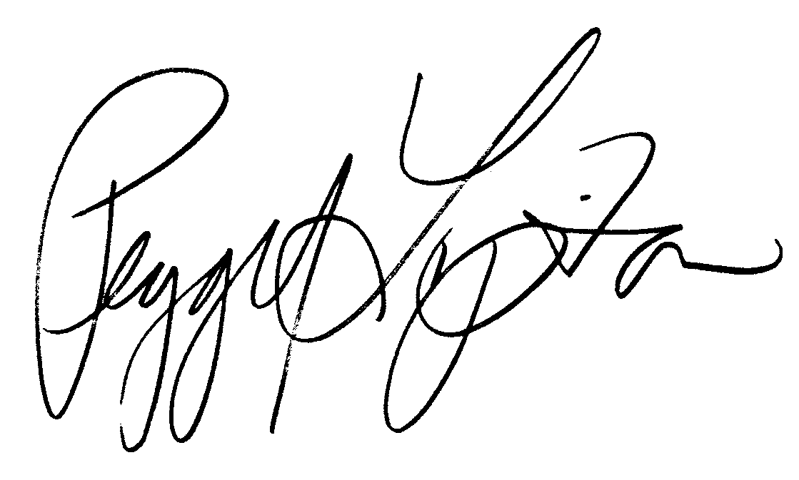 Peggy Lipton autograph facsimile