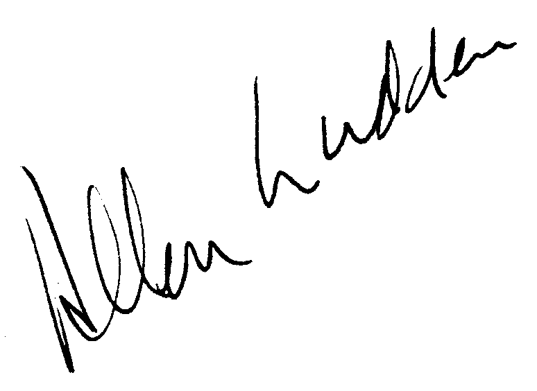Allen Ludden autograph facsimile