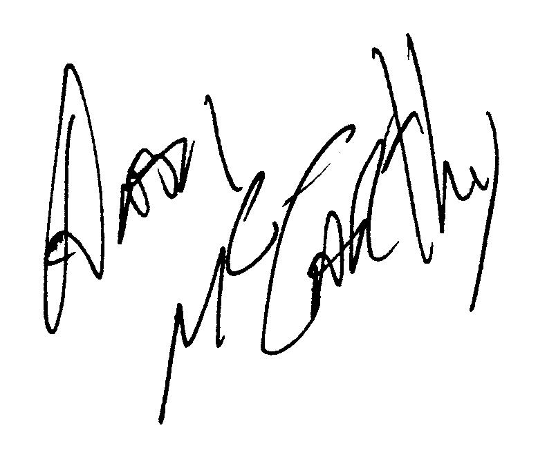 Andrew McCarthy autograph facsimile