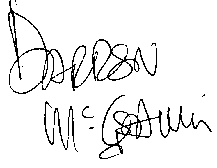 Darren McGavin autograph facsimile