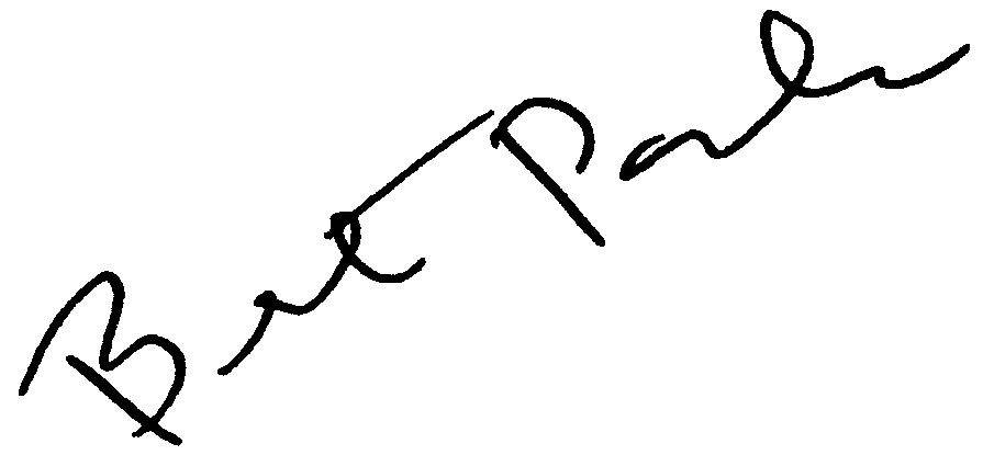 Bert Parks autograph facsimile