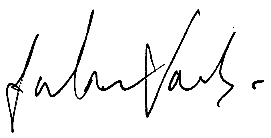 Julian Sands autograph facsimile