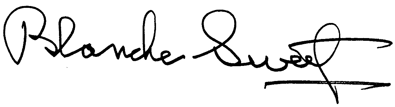 Blanche Sweet autograph facsimile