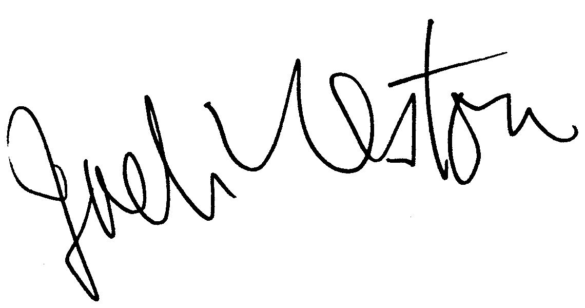 Jack Weston autograph facsimile