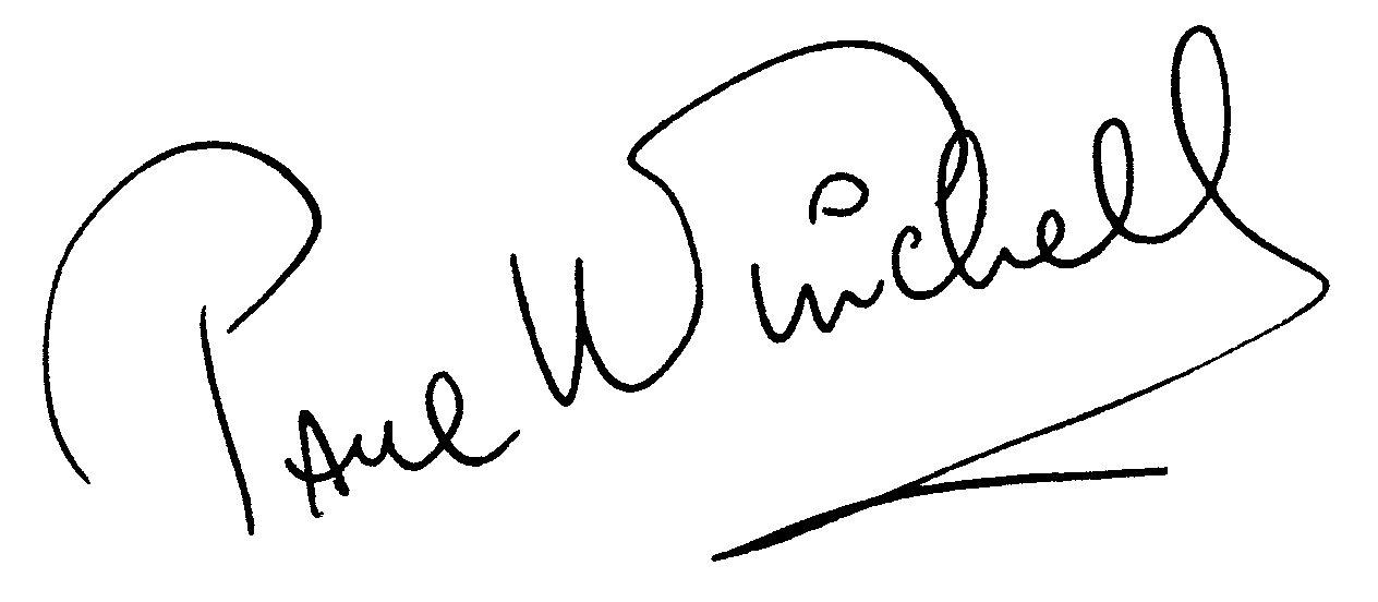 Paul Winchell autograph facsimile