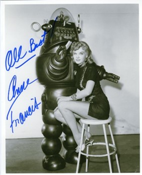 Anne Francis autograph