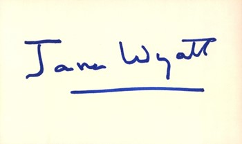 Jane Wyatt autograph