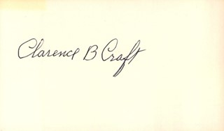 Clarence Craft autograph