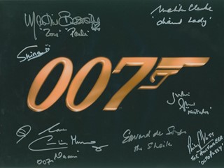 James Bond autograph