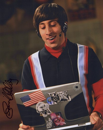 Simon Helberg autograph