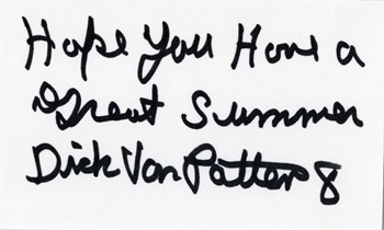 Dick Van Patten autograph