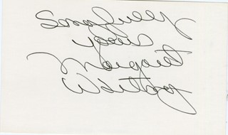 Margaret Whiting autograph