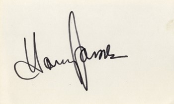 Harry James autograph