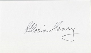 Gloria Henry autograph