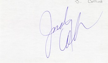 Judy Collins autograph