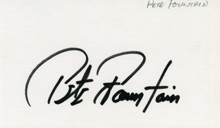 Pete Fountain autograph