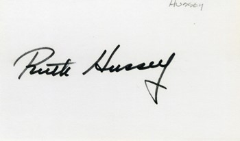 Ruth Hussey autograph