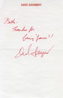 Dick Sargent autograph