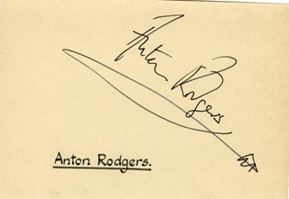 Anton Rodgers autograph