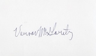 Vernon McGarity autograph