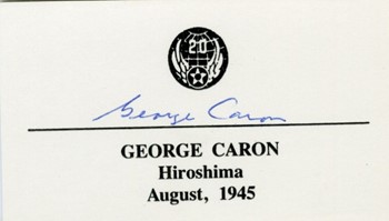 George Caron autograph