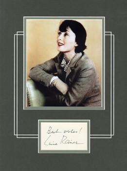 Luise Rainer autograph