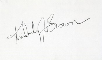 Kimberly J. Brown autograph