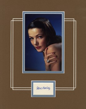 Gene Tierney autograph