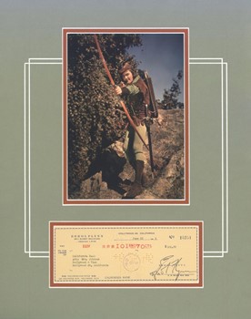 Errol Flynn autograph