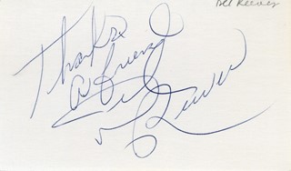 Del Reeves autograph