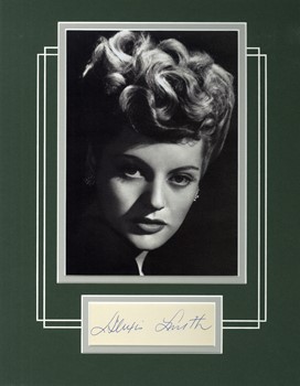 Alexis Smith autograph