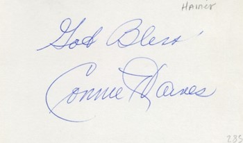 Connie Haines autograph